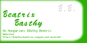 beatrix basthy business card