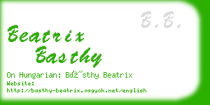 beatrix basthy business card